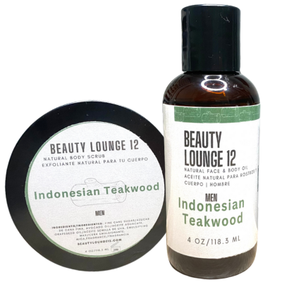 MEN 8oz Body Oil & Scrub COMBO